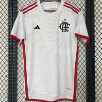 2024/25 Flamengo 1:1 Quality Away White Fans Soccer Jersey