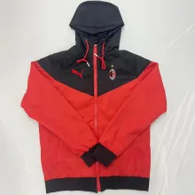 2024/25 AC Red Black Windbreaker