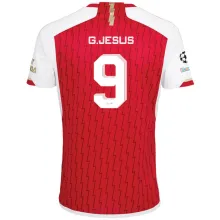 G.JESUS #9 ARS 1:1 Quality Home Fans Jersey 2023/24 (UCL Font) ★★