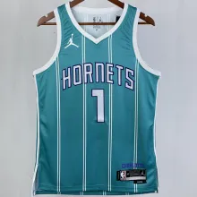 2023/24 Hornets BALL #1 Green NBA Jerseys