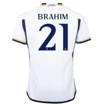 BRAHIM #21 RM Home 1:1 Quality Home Fans Jersey 2023/24 ★★