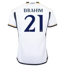 BRAHIM #21 RM Home 1:1 Quality Home Fans Jersey 2023/24 ★★