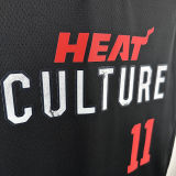 2024/25 Miami Heat JAQUEZ JR. #11 Black City Edition NBA Jerseys