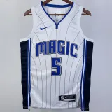 2023/24 Magic BANCHERO #5 White NBA Jerseys 热压