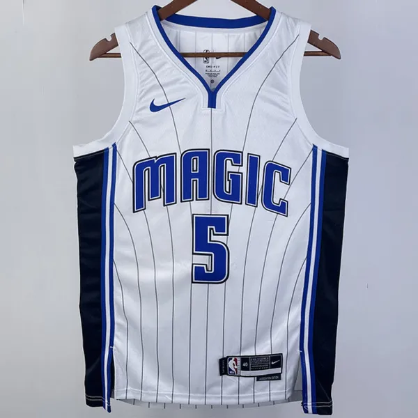 2023/24 Magic BANCHERO #5 White NBA Jerseys 热压