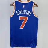 2023/24 NY Knicks ANTHONY #7 Blue NBA Jerseys