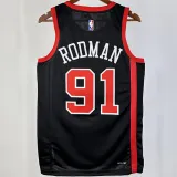 2023/24 Bulls RODMAN #91 Black City Edition NBA Jerseys 热压