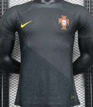 2023/24 Portugal Special Edition Black Grey Player Version Jersey