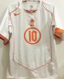 V. NISTELROOY #10 NL Away White Retro Jersey 2004 ★★