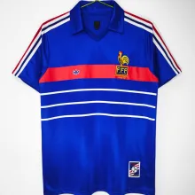 1984 France Home Blue Retro Soccer Jersey
