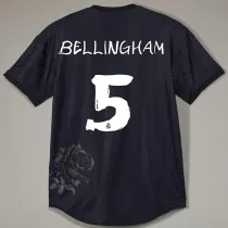 BELLINGHAM #5 RM x Y3 Black Fans Soccer Jersey 2024/25 黑色 ★★