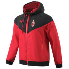 2023/24 AC Red Black Windbreaker