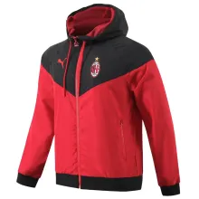 2023/24 AC Red Black Windbreaker
