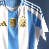 2024/25 Argentina Home Player Version Soccer Jersey (Have FlFA World Champion 2022 有胸前章)