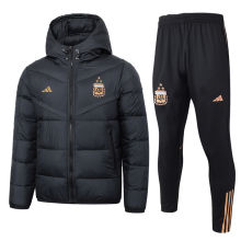 2024 Argentina Black Cotton Jacket （A Set）