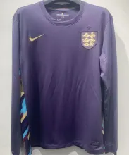2024/25 England Away Long Sleeve Soccer Jersey