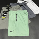 2024/25 Nk~ White NBA Shorts Pants（Pockets Have Zippers）