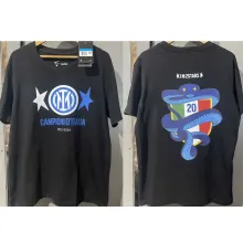 2023/24 In Milan CAMPEONES 20 Black Cotton Shirt