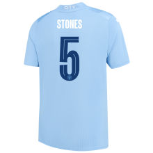 STONES #5 Man City 1:1 Home Blue Fans Jersey 2023/24 (UCL Font) ★★