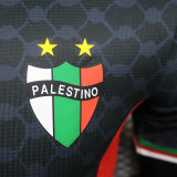 2024/25 Palestino Away Black Player Version Soccer Jersey
