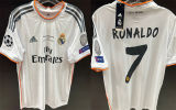RONALDO # 7 RM Home Retro Jersey 2013/14 (Have All Patch) (9) 全套章 +2014胸前小字 ★★