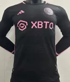 2023/24 Inter Miami Away Black Player Version Long Sleeve Jersey