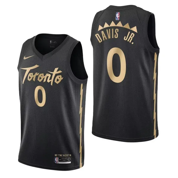 2024 Toronto Raptors DAVIS JR. #0 Black NBA Jerseys