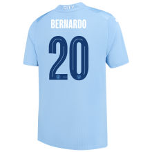 BERNARDO #20 Man City 1:1 Home Blue Fans Jersey 2023/24 (UCL Font) ★★