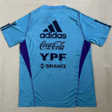 2024 Argentina Blue 3 Start Training Jersey 3星 背后有广告