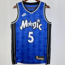 2023/24 Magic BANCHERO #5 Royal Blue Retro NBA Jerseys 热压