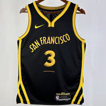 2023/24 Warriors PAUL #3 Black City Edition NBA Jerseys