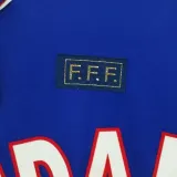 ZIDANE #10 France Home Blue Retro Soccer Jersey 1998 (右胸带小字) ★★