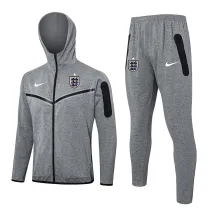 22024/25 England Grey Hoody Zipper Jacket Tracksuit