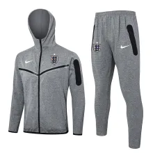 22024/25 England Grey Hoody Zipper Jacket Tracksuit