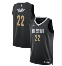 2023/24 Grizzlies BANE #22 Black City Edition NBA Jerseys Hot Pressed
