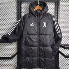 2023/24 JUV Black Cotton Jacket 白三边