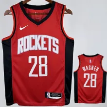 2024/25 Rockets WAGNER #28 Red NBA Jerseys Hot Pressed