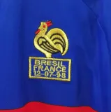 ZIDANE #10 France Home Blue Retro Soccer Jersey 1998 (右胸带小字) ★★