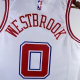 2023/24 Rockets WESTBROK #0 White City Edition NBA Jerseys