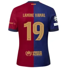 LAMINE YAMAL #19 BA 1:1 Quality Home Fans Jersey 2024/25 (UCL Font 欧冠字体) ★★