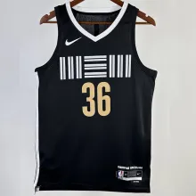 2023/24 Grizzlies SMART #36 Black City Edition NBA Jerseys Hot Pressed