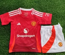 2024/25 M Utd Home Red Kids Soccer Jersey