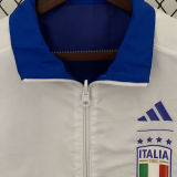 2024 Italy Blue White Reversible Windbreaker 双面