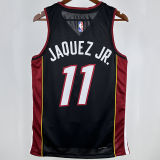 2024/25 Miami Heat JAQUEZ JR. #11 Black NBA Jerseys