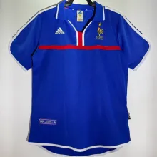 2000 France Home Blue Retro Soccer Jersey