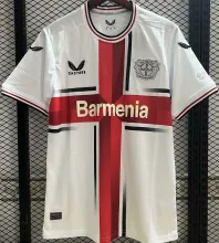 2024/25 Leverkusen Away White Fans Soccer Jersey