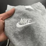 2024/25 Nk~ Grey Pure Cotton Sports Trousers Zipper style