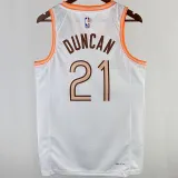 2023/24 Spurs DUNCAN #21 White City Edition NBA Jerseys