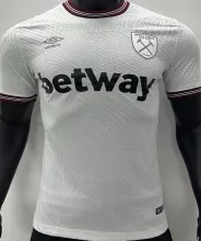 2023/24 West Ham Away White Player Version Soccer Jersey