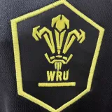 2024 Wales Away Black Rugby Jersey 威尔士
